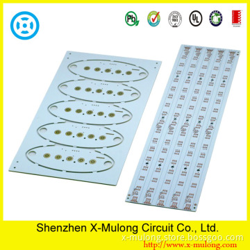 2layer Aluminium PCB with White Mask Black Silkcreen (UL, ISO, TS16949 approved)
